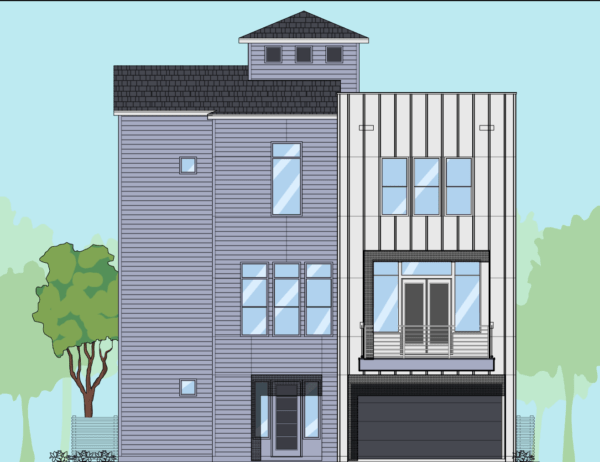 3 1/2 Story Home Plan E7049 B1.1