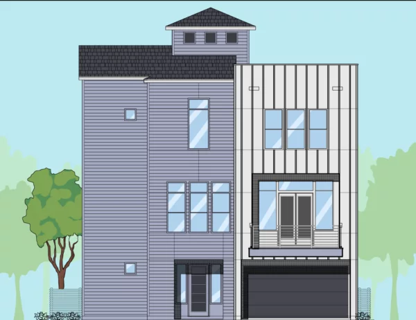 3 1/2 Story Home Plan E7049 B1.1