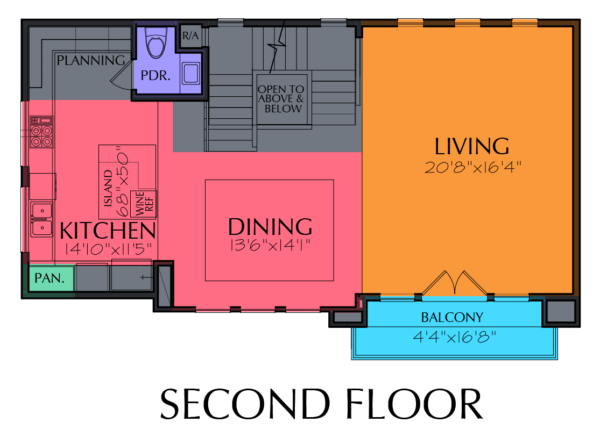 3 1/2 Story Home Plan E7049 B1.1