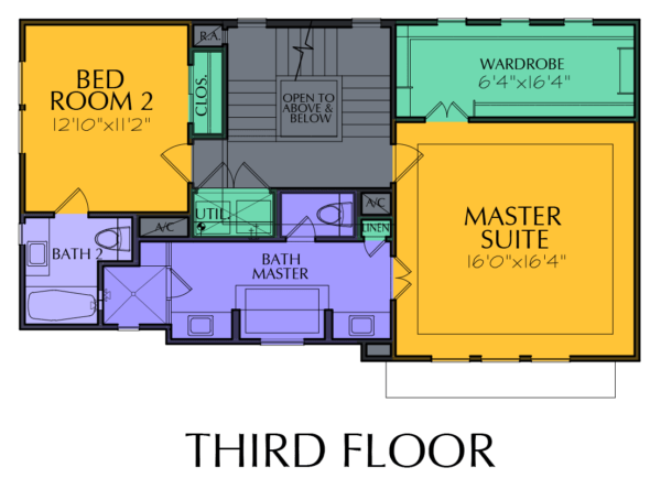 3 1/2 Story Home Plan E7049 B1.1