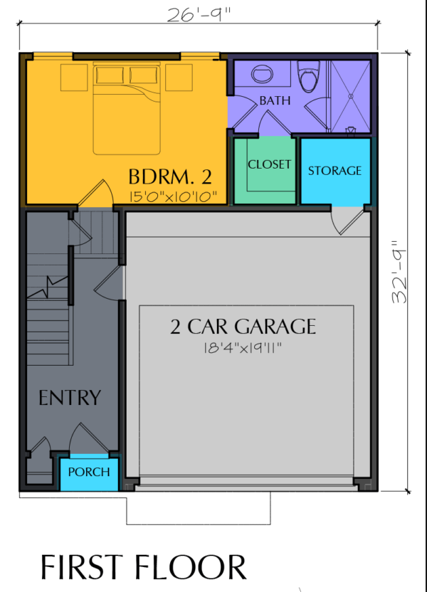 Three Story Home Plan E7077 A1.1