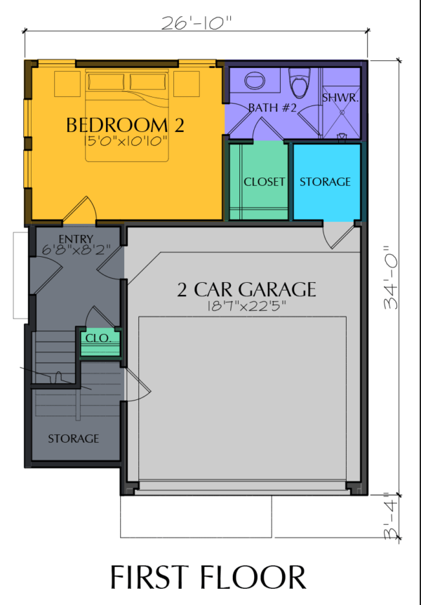Three Story Home Plan E7077 C1.2