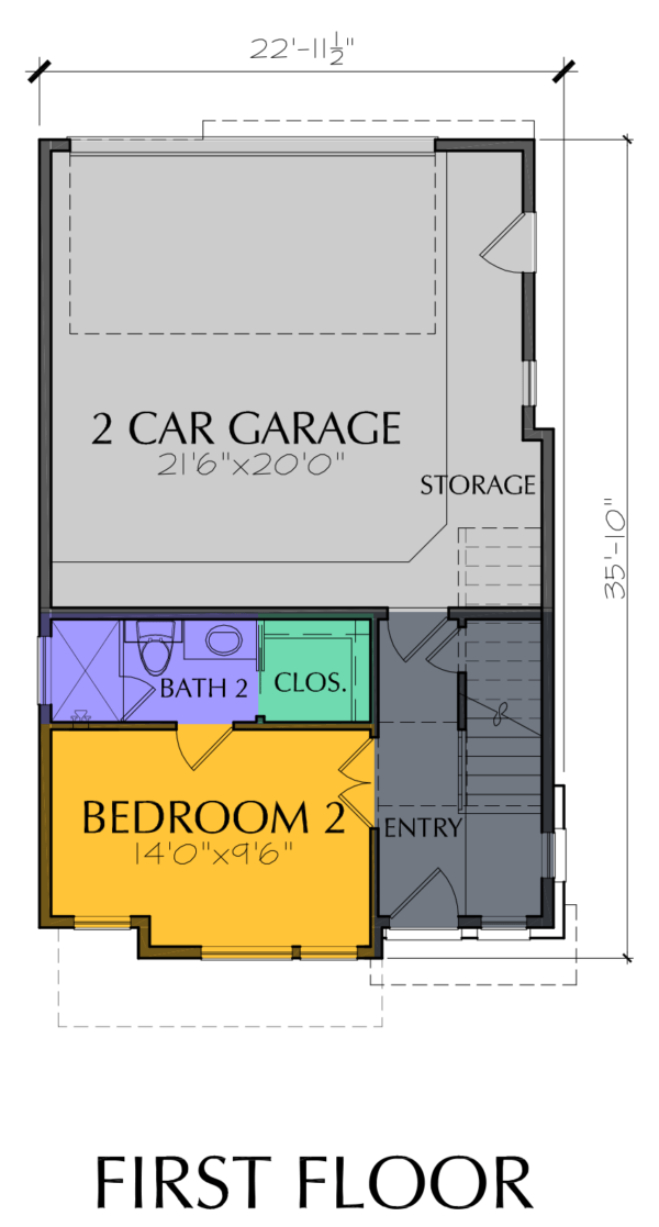 Three Story Home Plan E7082