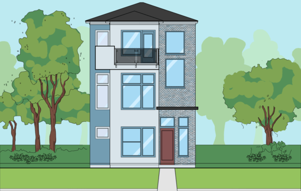 Three Story Home Plan E7082