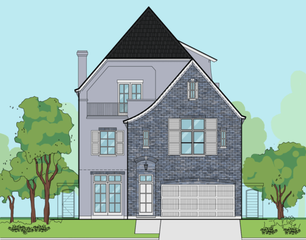 2 1/2 Story Home Plan E7097