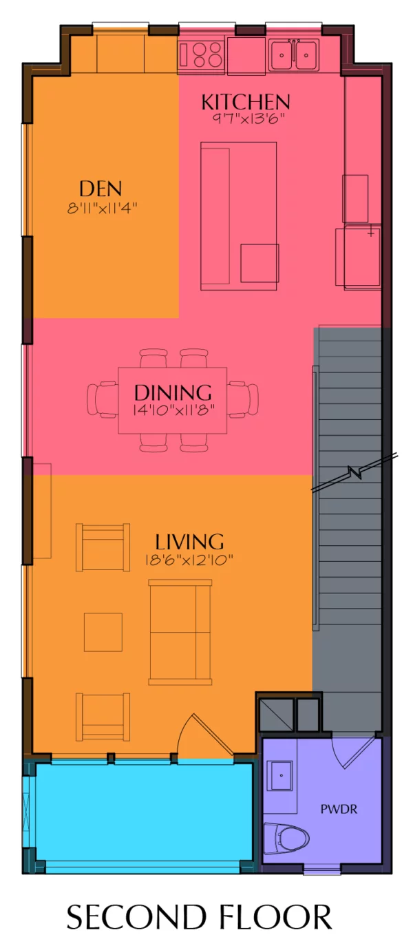 Three Story Home Plan E7104