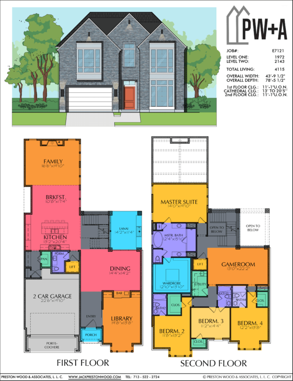 Two Story Home Plan E7121