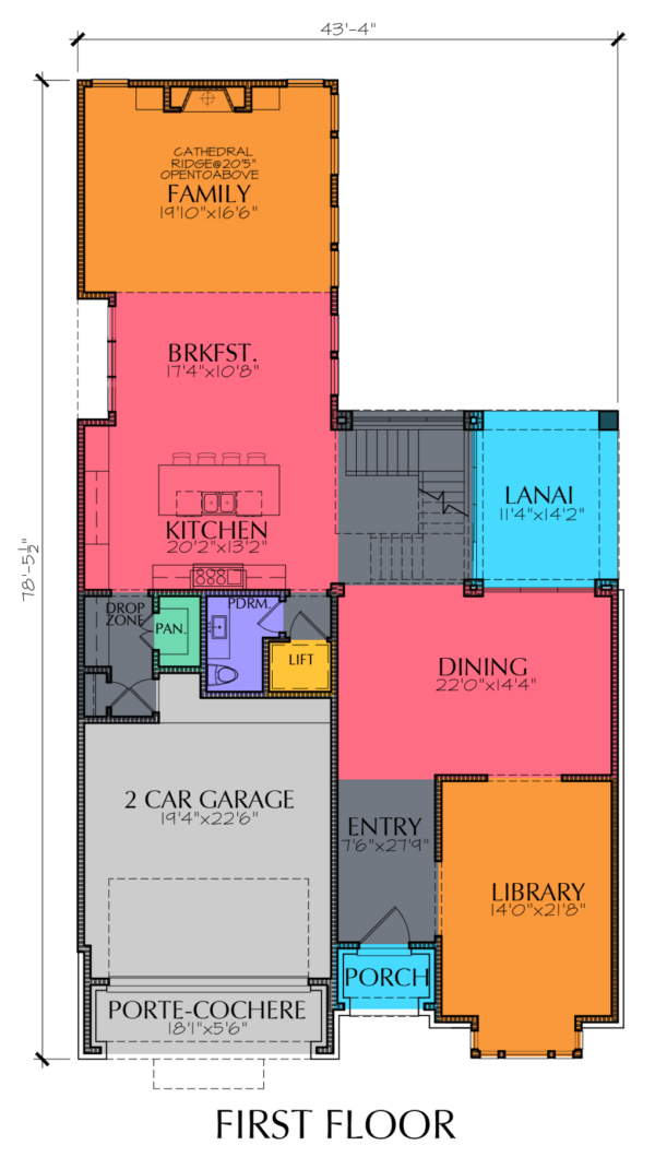 Two Story Home Plan E7121