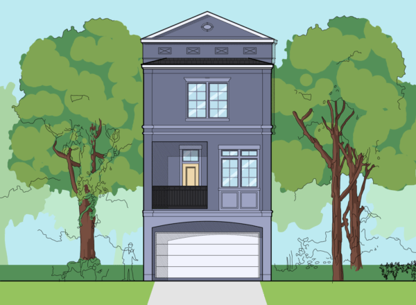 Three Story Home Plan E7124