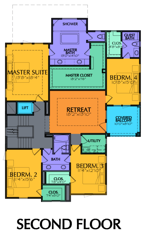 Three Story Home Plan E7130