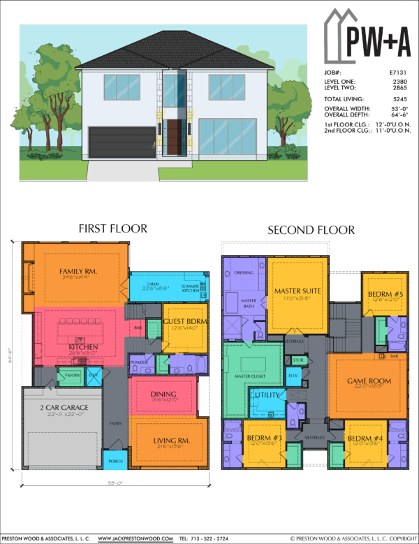 Two Story Home Plan E7131