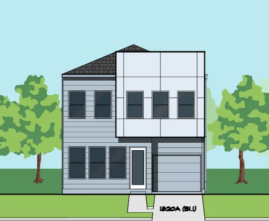 Two Story Home Plan E7139 B1.1