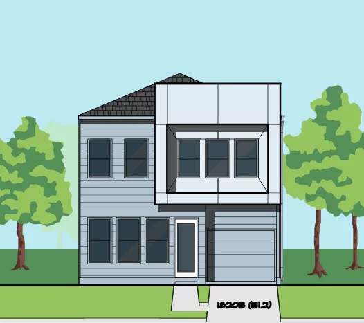 Two Story Home Plan E7139 B1.1