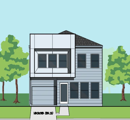 Two Story Home Plan E7139 B1.1