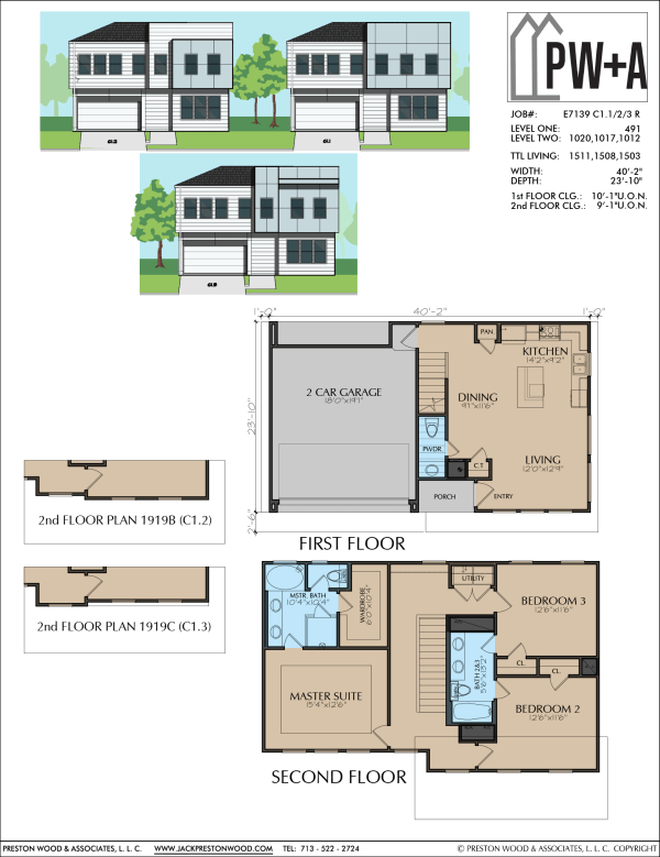 Two Story Home Plan E7139 C1.1