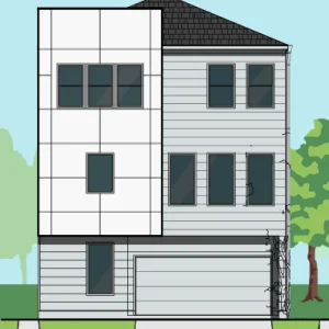 Three Story Home Plan E7139 D1.1