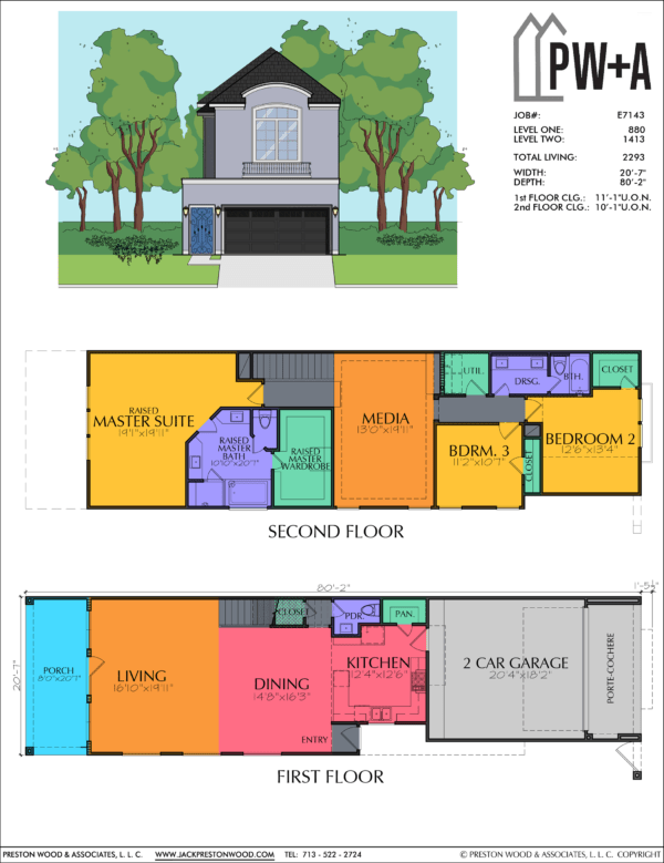 Two Story Home Plan E7143