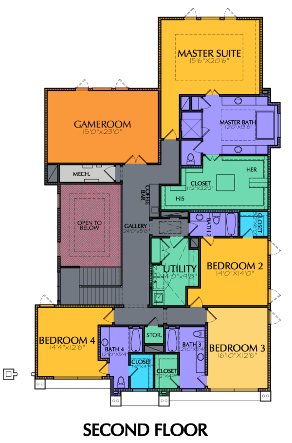 Two Story Home Plan E7147