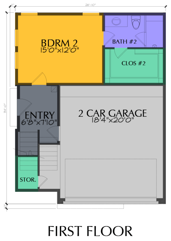 Three Story Home Plan E7152 A1.1