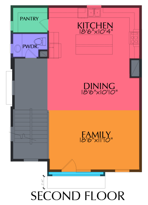 Three Story Home Plan E7152 A1.1