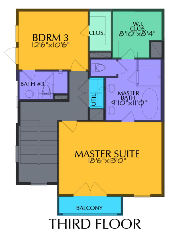 Three Story Home Plan E7152 A1.1