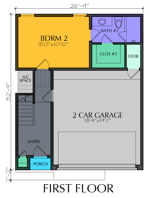Three Story Home Plan E7152 B1.1
