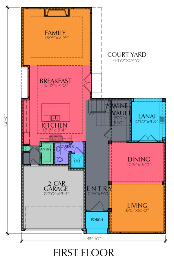 Two Story Home Plan E7154