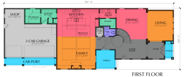Two Story House Plan E8002