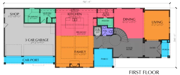Two Story House Plan E8002