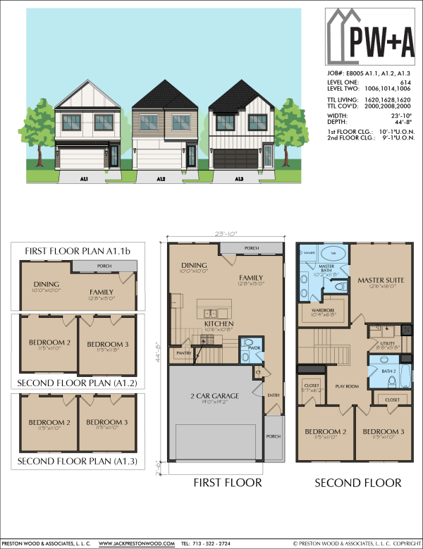 Two Story Home Plan E8005 A1