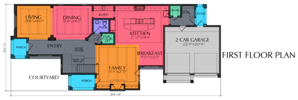 Three Story Home Plan E8015