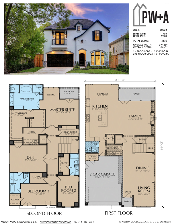 Two Story Home Plan E8024