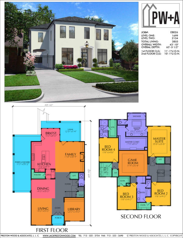 Two Story Home Plan E8026