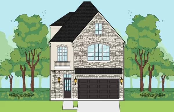 Three Story Home Plan E8041 A2.2L