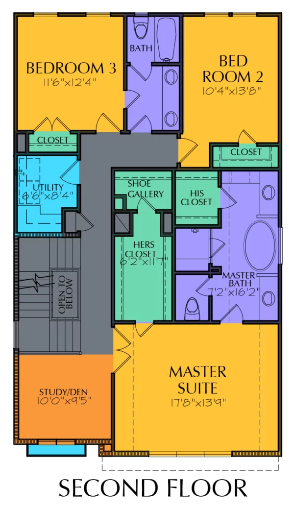 Three Story Home Plan E8041 A2.2L