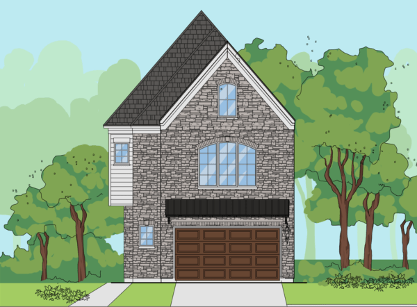 Three Story Home Plan E8041 B1.1