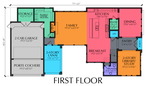 2 1/2 Story Home Plan E8054