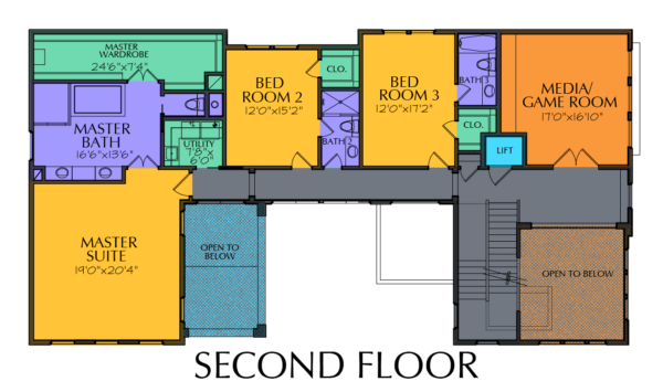 2 1/2 Story Home Plan E8054