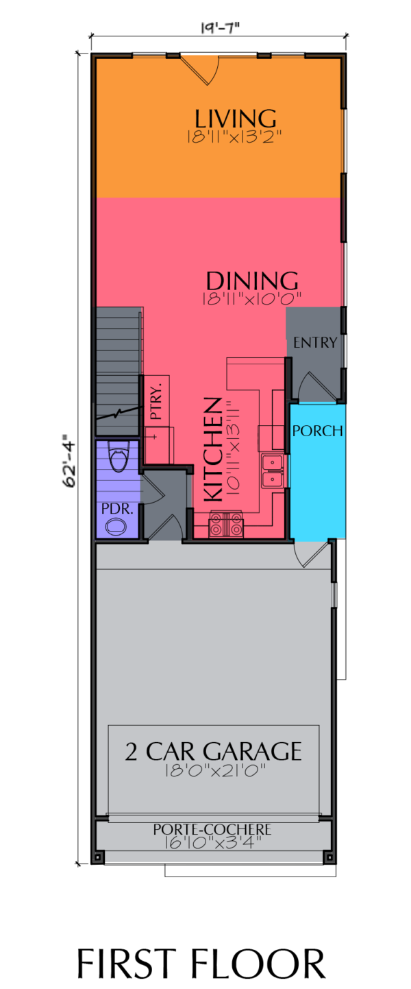 Two Story Home Plan E8060 A1.1