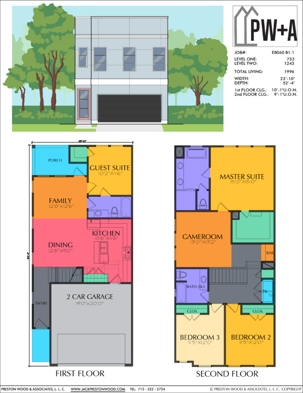 Two Story Home Plan E8060 B1.1