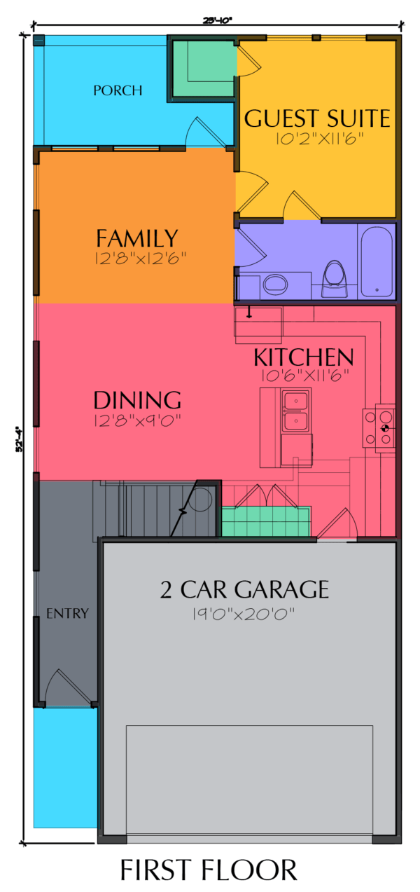 Two Story Home Plan E8060 B1.1