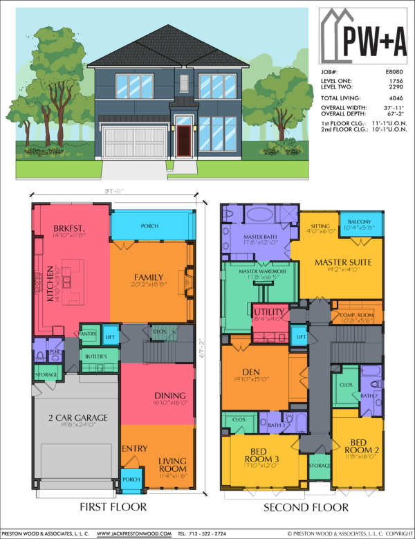Two Story Home Plan E8080