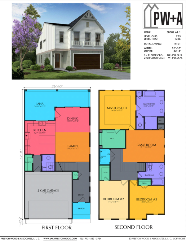 Two Story Home Plan E8082 A2.1