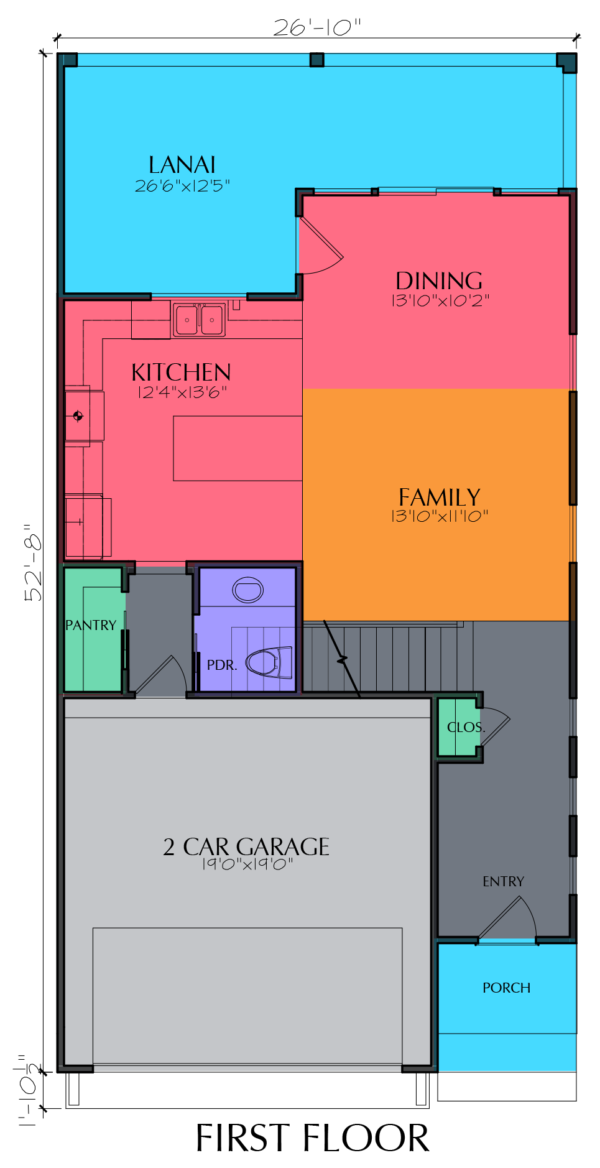 Two Story Home Plan E8082 A2.1