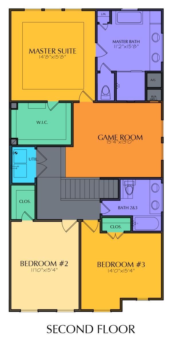 Two Story Home Plan E8082 A2.1