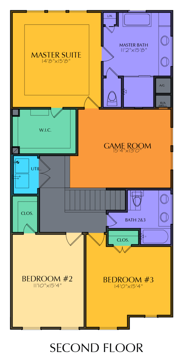 Two Story Home Plan E8082 A1.1