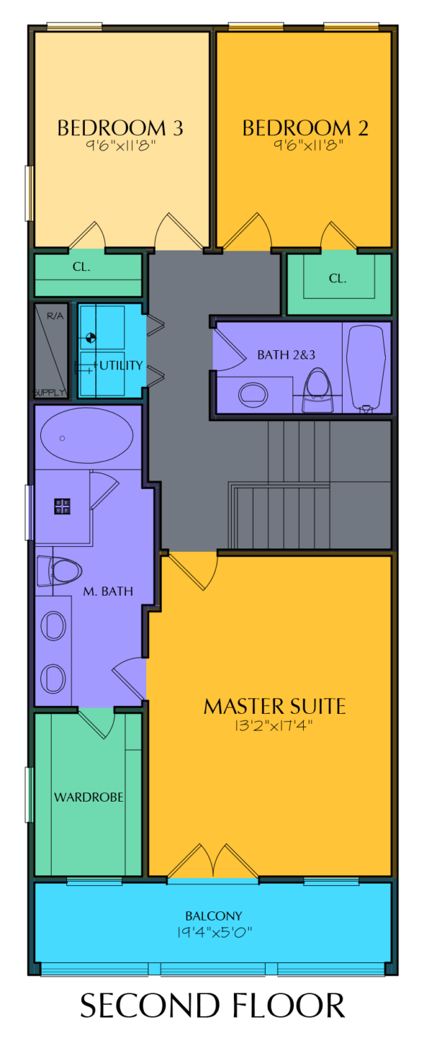 Two Story Home Plan E8102 A1.1