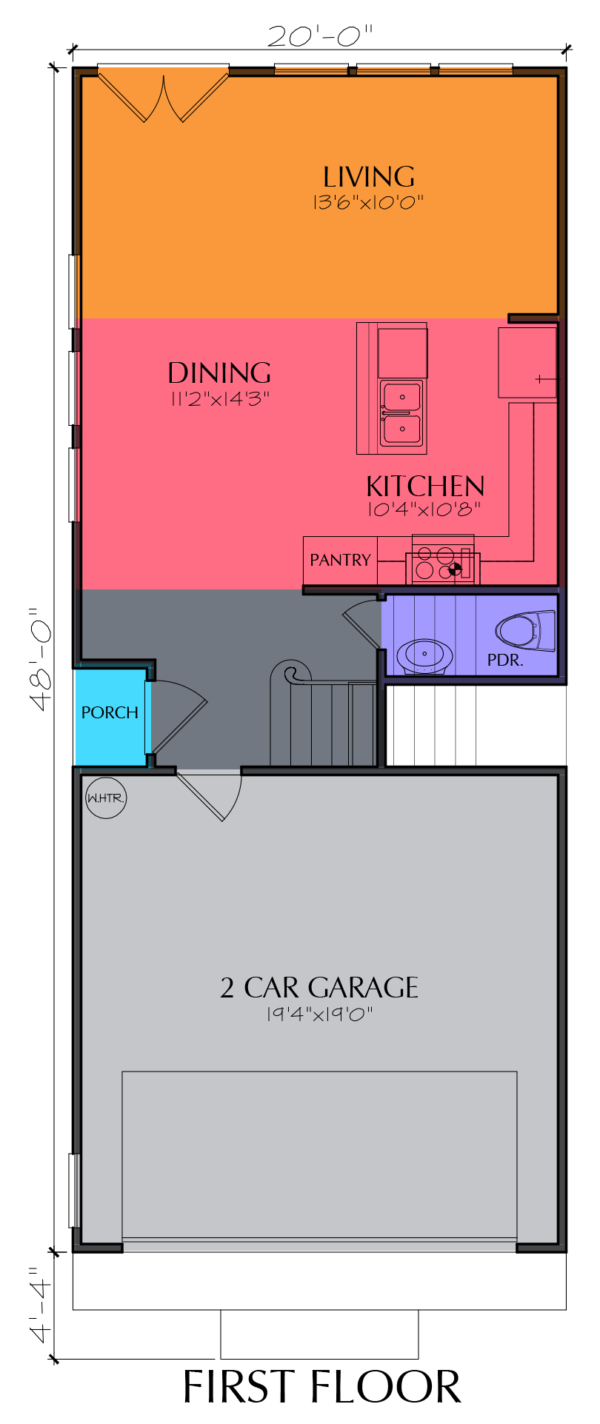 Two Story Home Plan E8102 B1.1