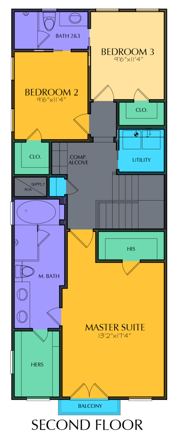 Two Story Home Plan E8102 B1.1