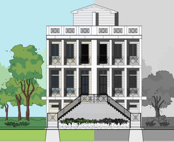 3 1/2 Story Home Plan E8106